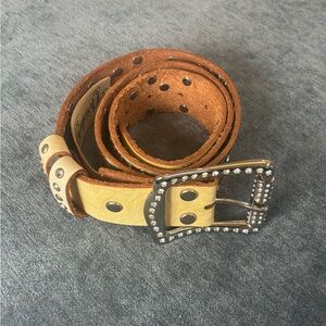 Christian Audigier-Rhinestone Belt-Size S